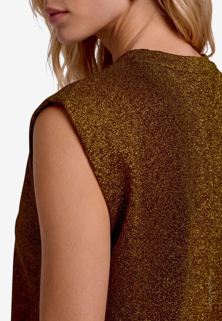 Damen Kurzarmshirt  mit Glitzer