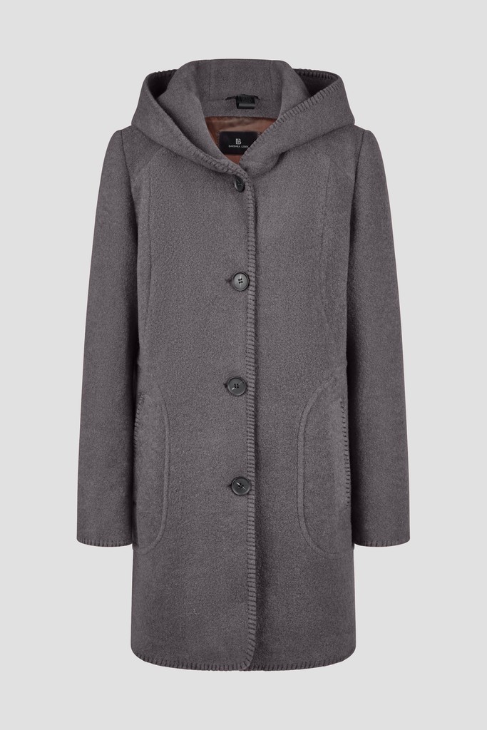 Wolljacke mit Kapuze
