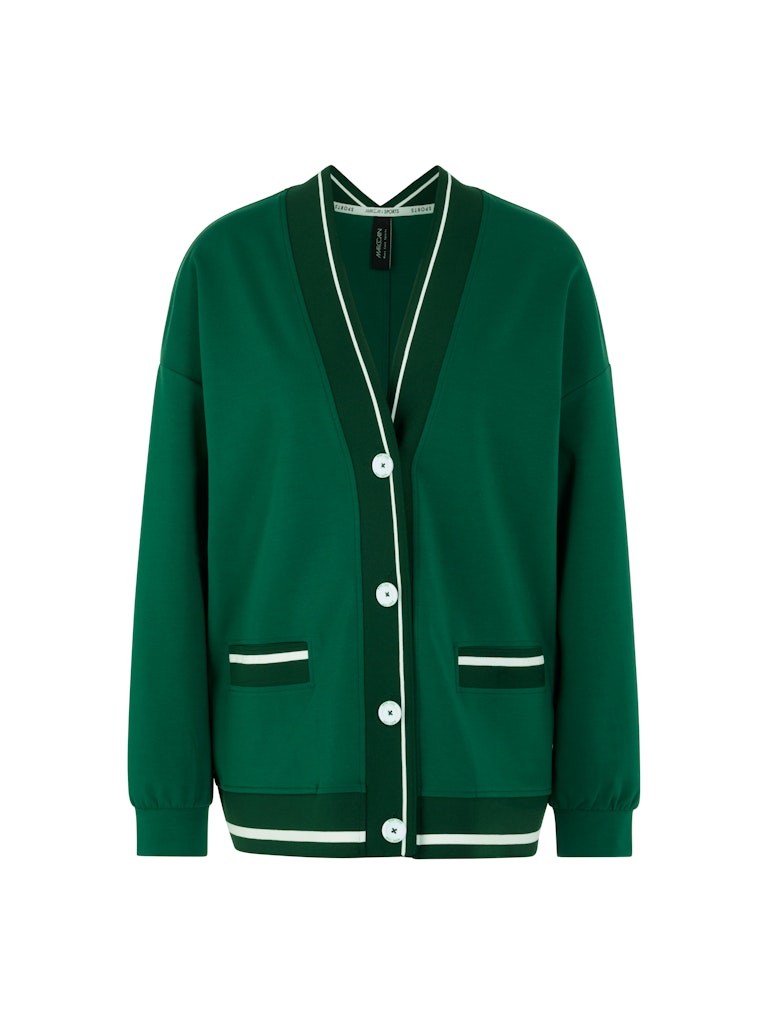 Lockere Jacke mit Ringel-Details