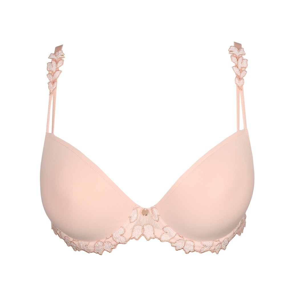 LEDA Glossy Pink Unterlegter BH tiefdekoll.