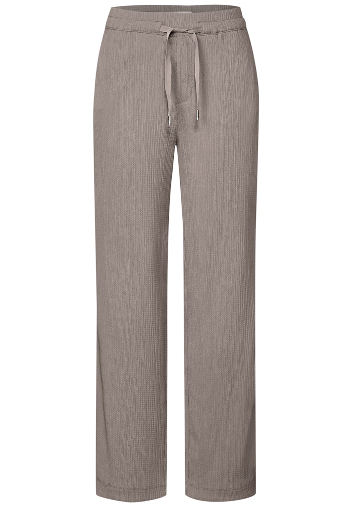 Wide Leg Hose mit Struktur