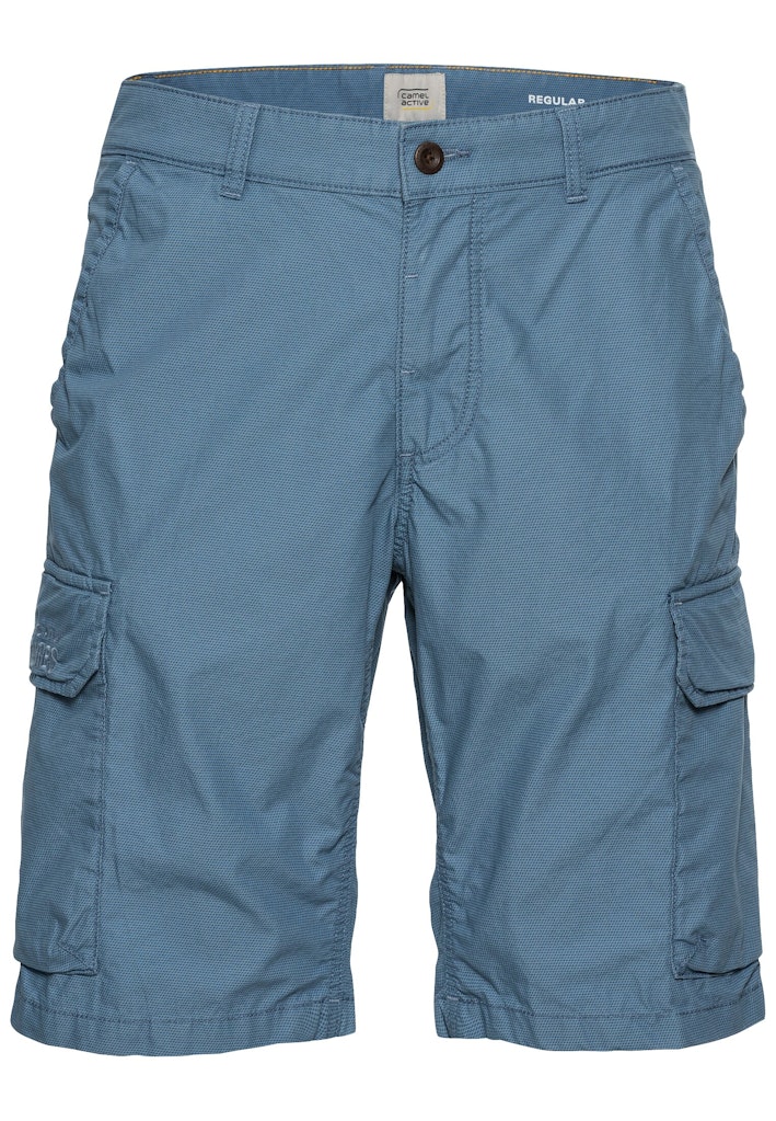 Regular Fit Cargo Shorts mit Minimal Print