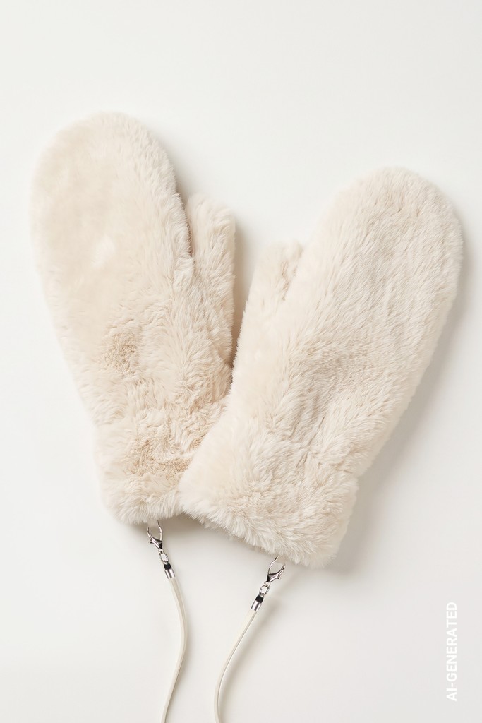 Flauschige Kunstfell-Handschuhe