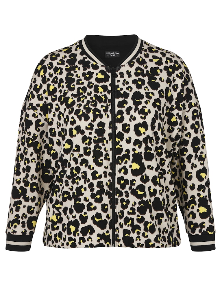 Jacke Kragen 1/1 Arm Zipper Druck