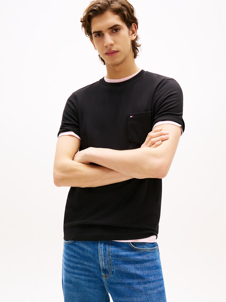 ESSENTIAL SOLID POCKET TEE