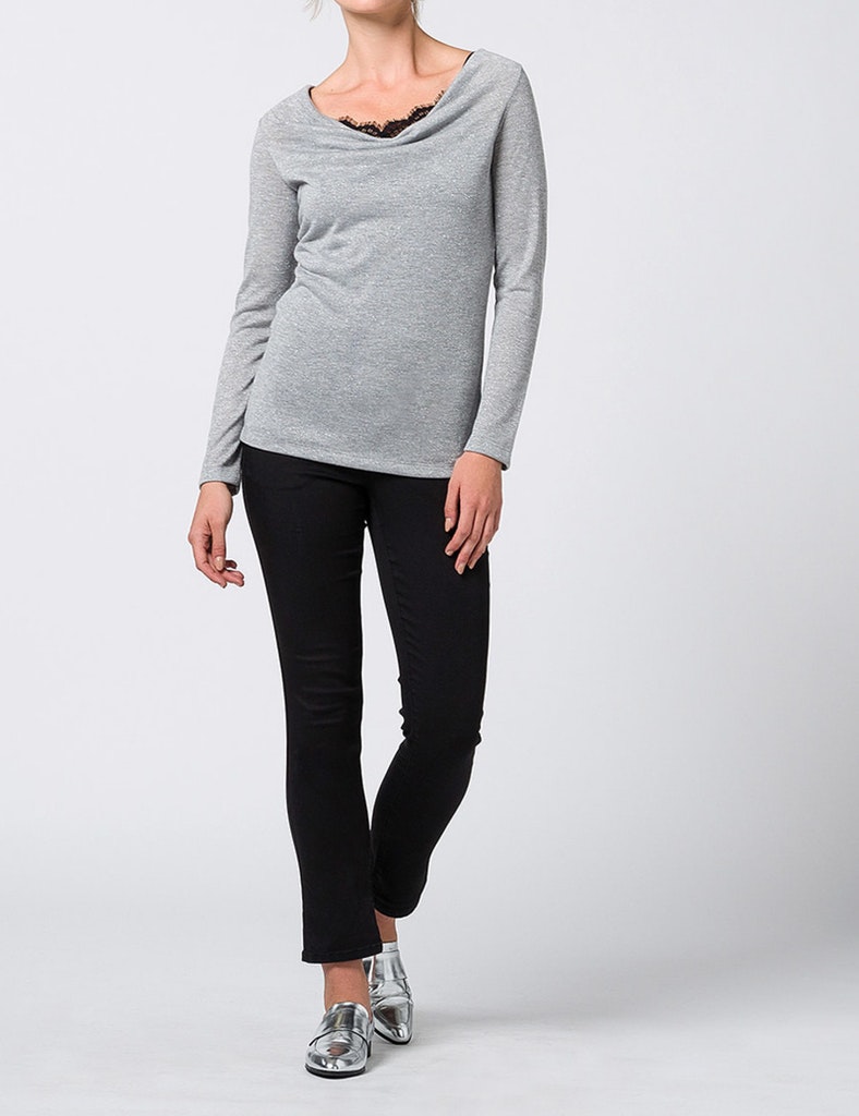 Damen Midirock  mit Pailletten