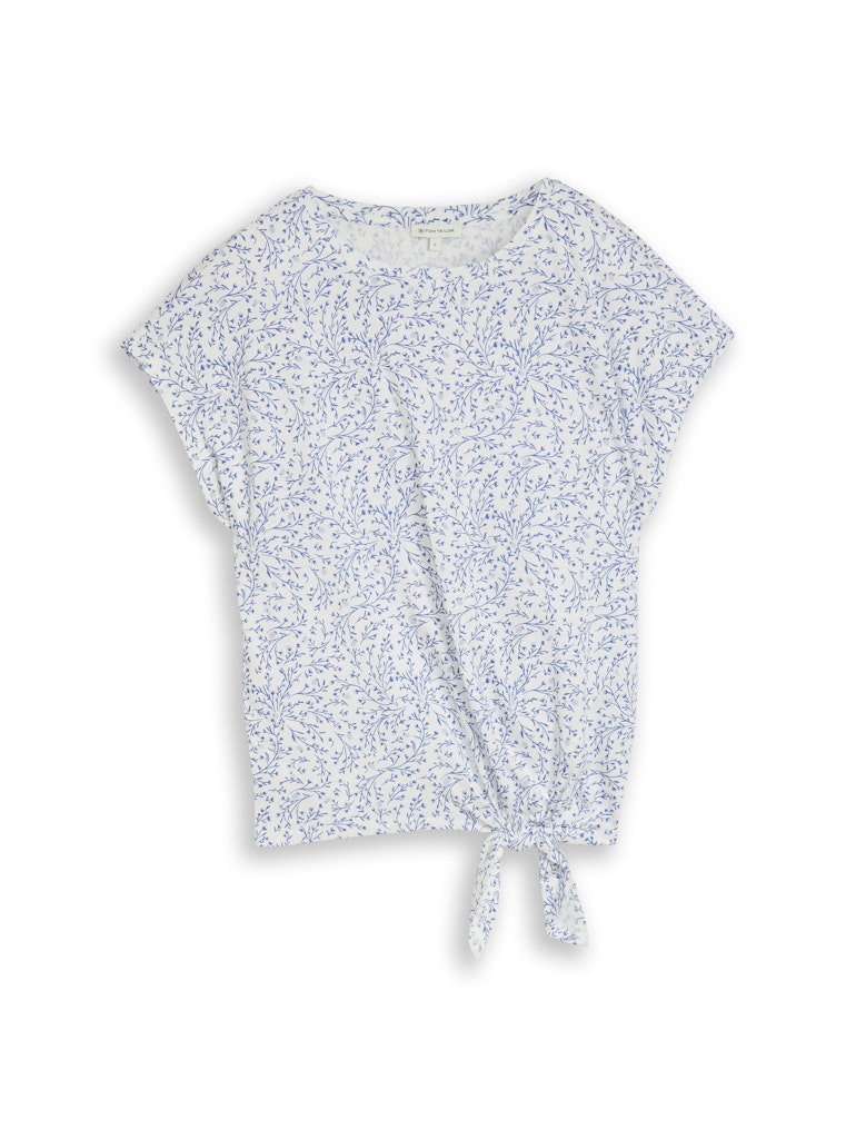 T-Shirt mit Knotendetail