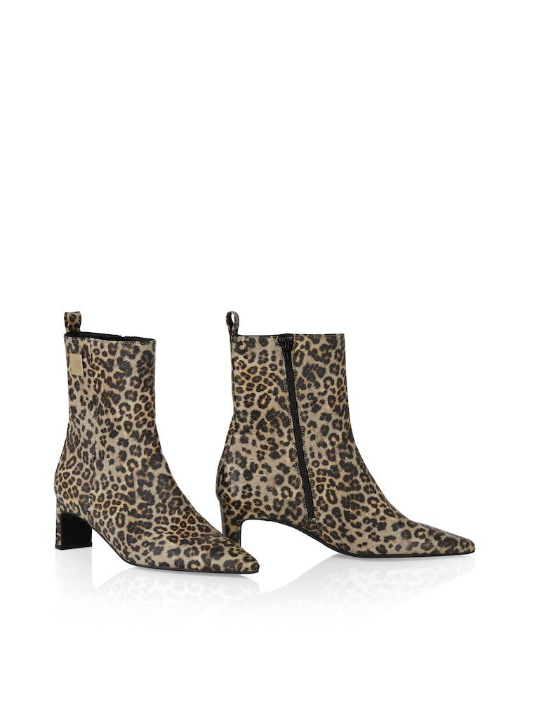 Zip-Bootie aus Leder Zip-Bootie aus Leder