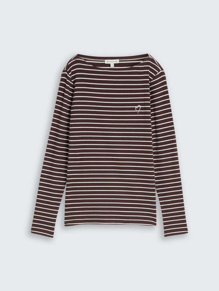 Langarmshirt mit Streifenmuster