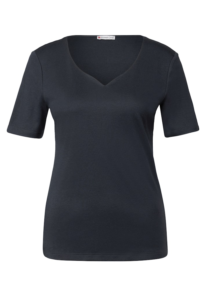 T-Shirt mit Herzausschnitt