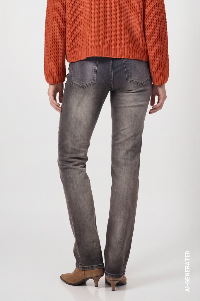 Jeans mit Strassakzenten