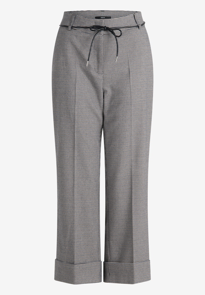 Hose kariert mit Umschlag