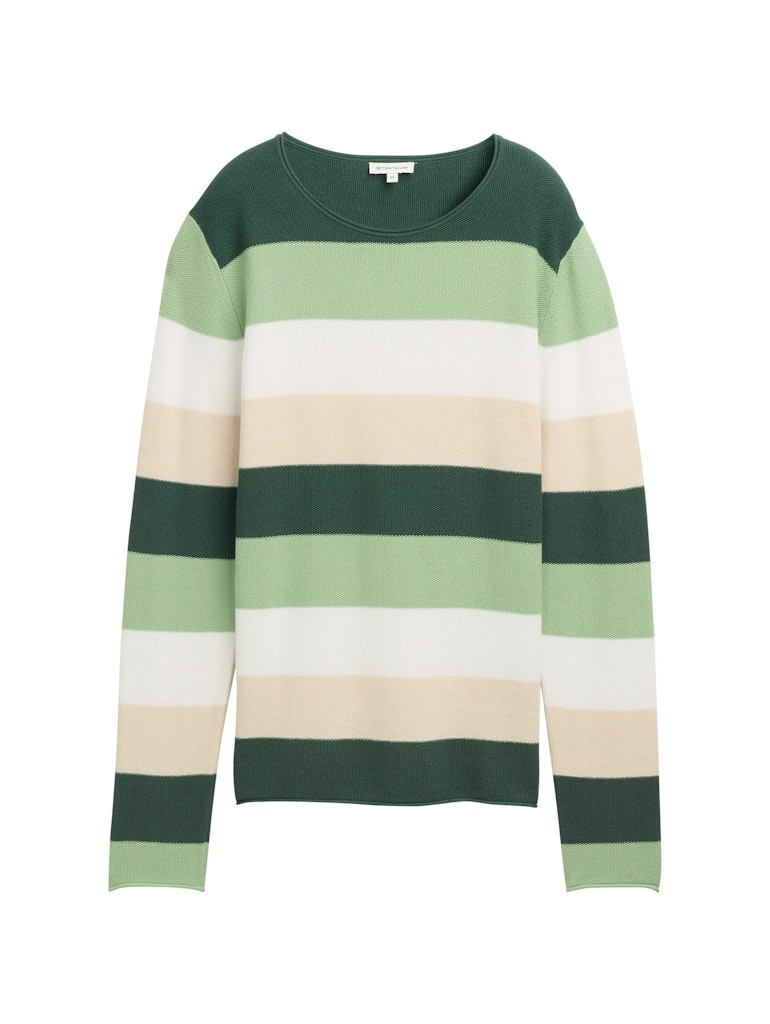 Gestreifter Strickpullover