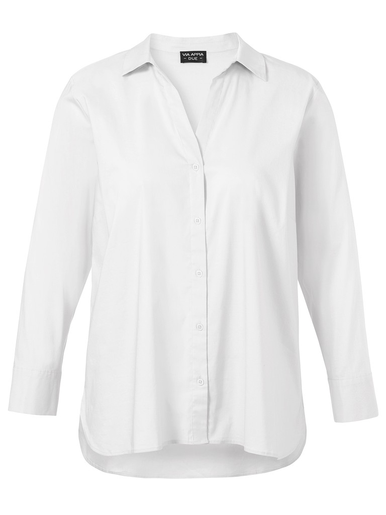 Bluse Hemdkragen 1/1 Arm