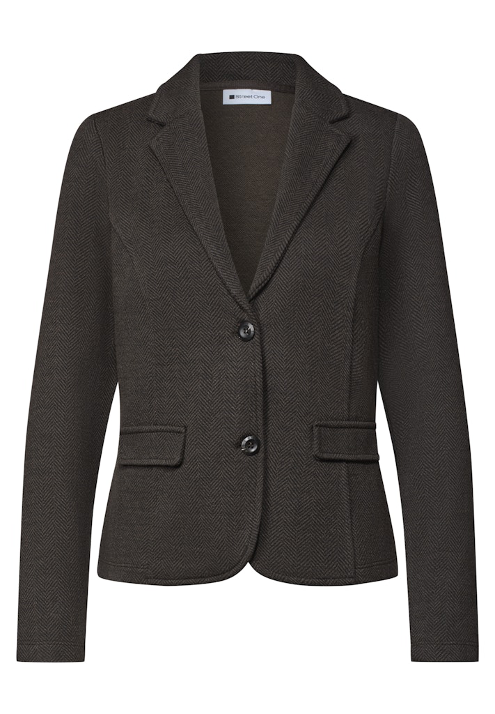 Basic Blazer mit Reverskragen und Dessin