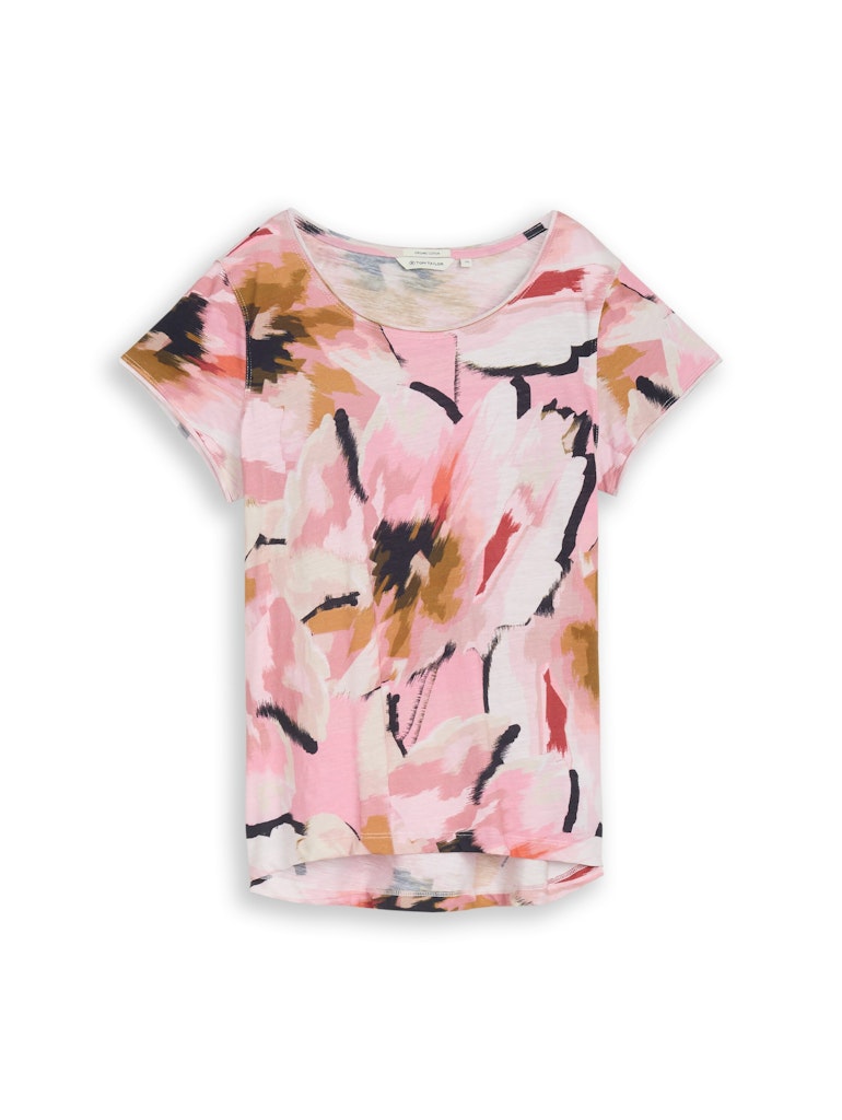 1050423-T-shirt slub jersey wide crew