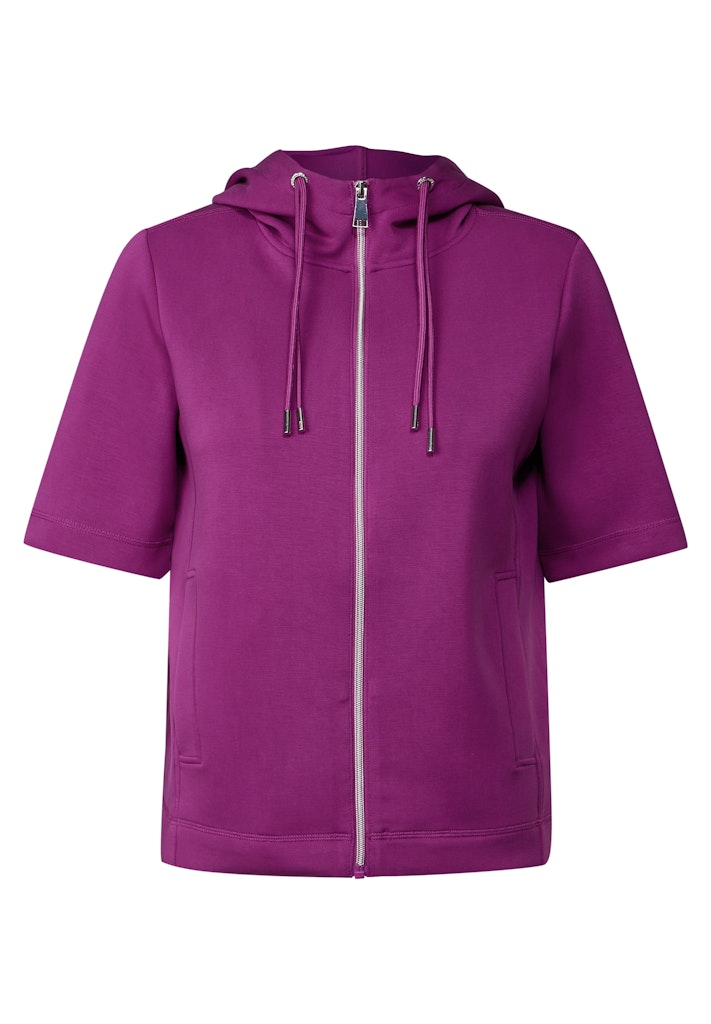 Kurzarm Sweatjacke
