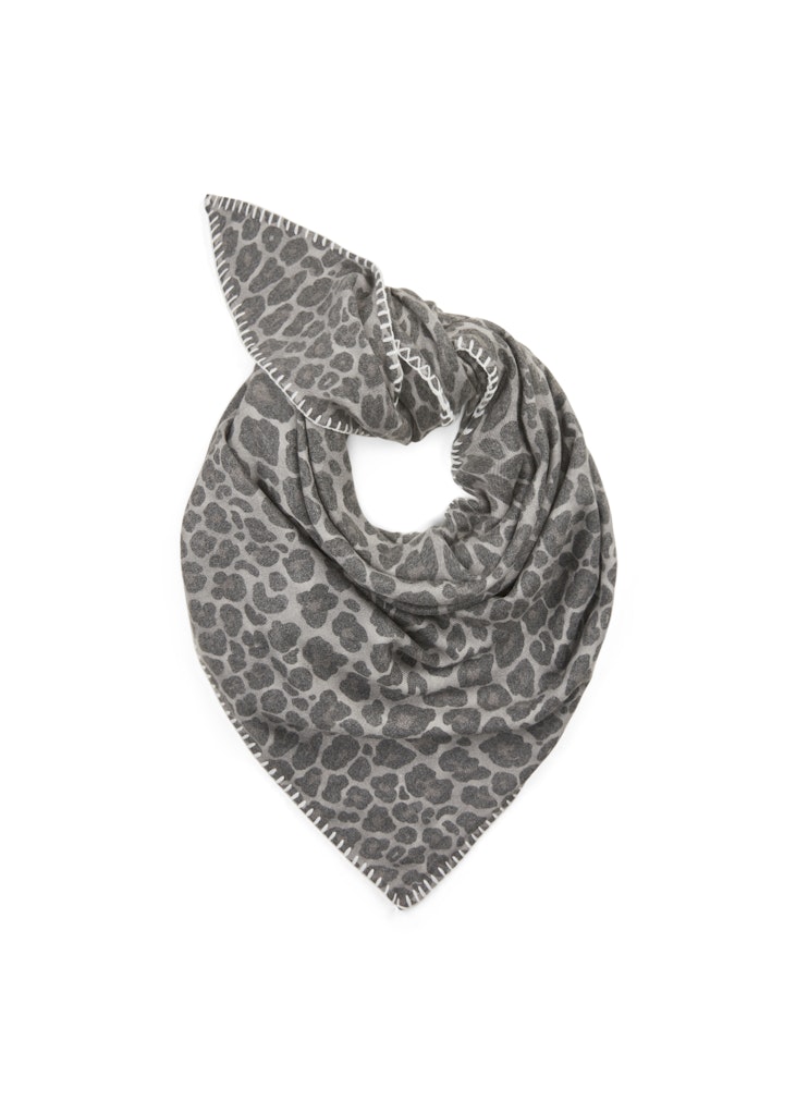 Kaschmirweiches Dreieckstuch mit Fellmuster Kaschmirweiches Dreieckstuch mit Fellmuster