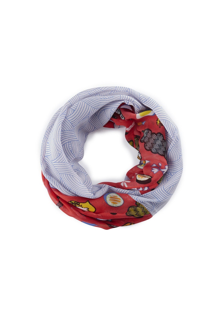 Loop aus recyceltem Polyester mit Peanuts-Muster