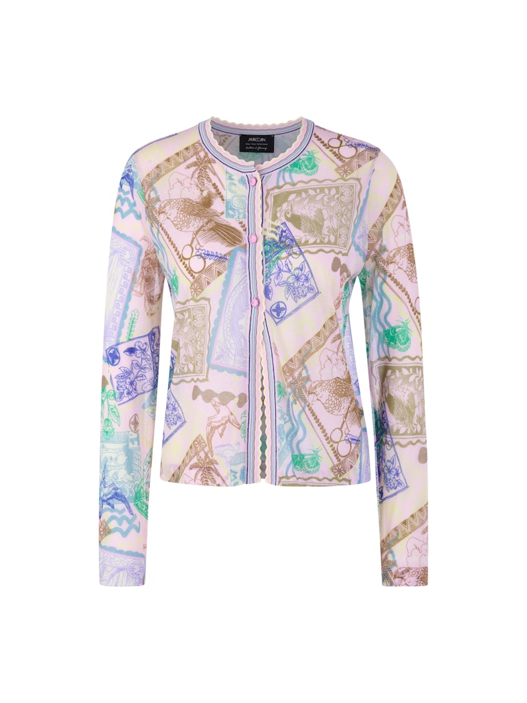 Bedruckter Cardigan Knitted in Germany