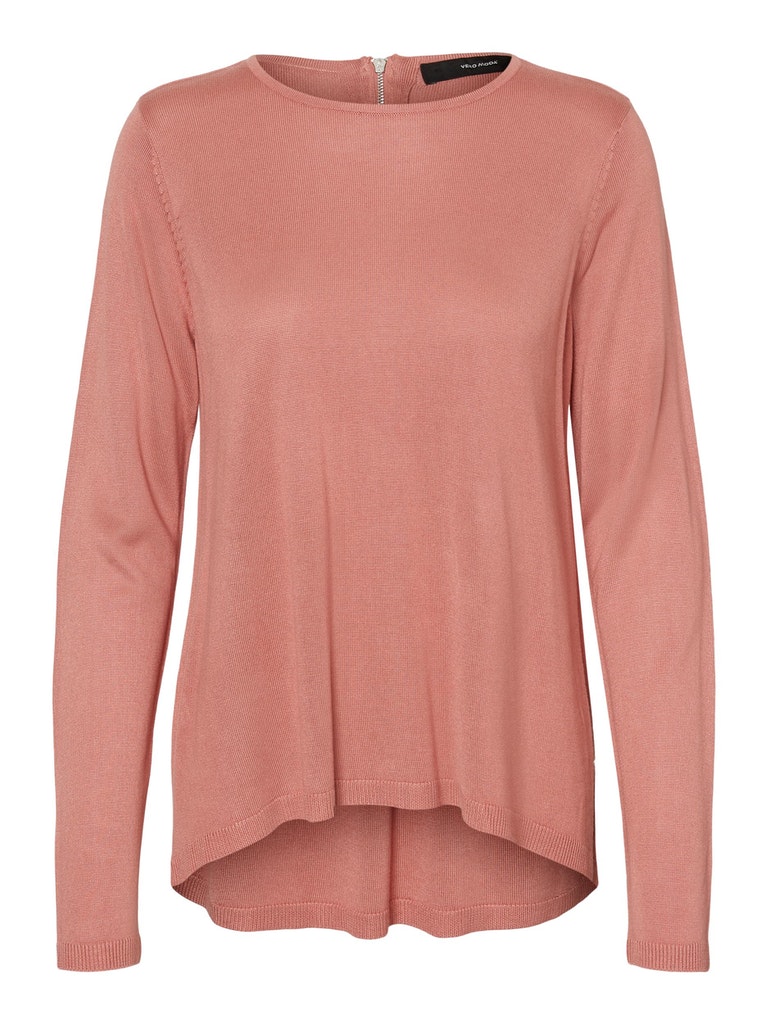 VMVICA LS ZIPPER BACK BLOUSE GA CURVE