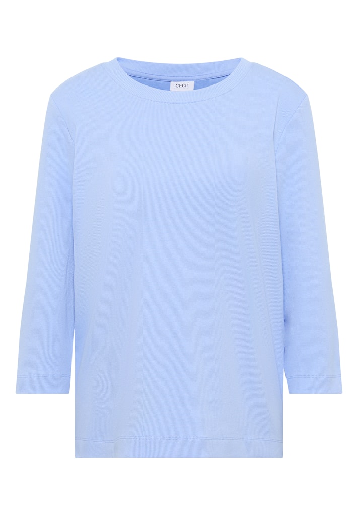 Shirt mit Rippstruktur