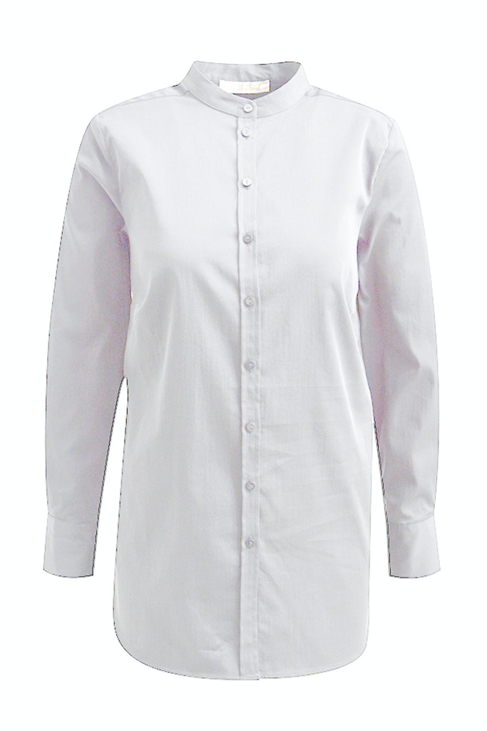 Basic Stand Collar Blouse