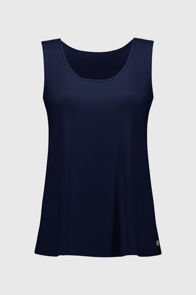 Top aus feinem Jersey mit U-Ausschnitt