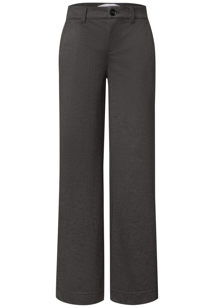 Mid Waist Wide Leg Hose im Casual Fit