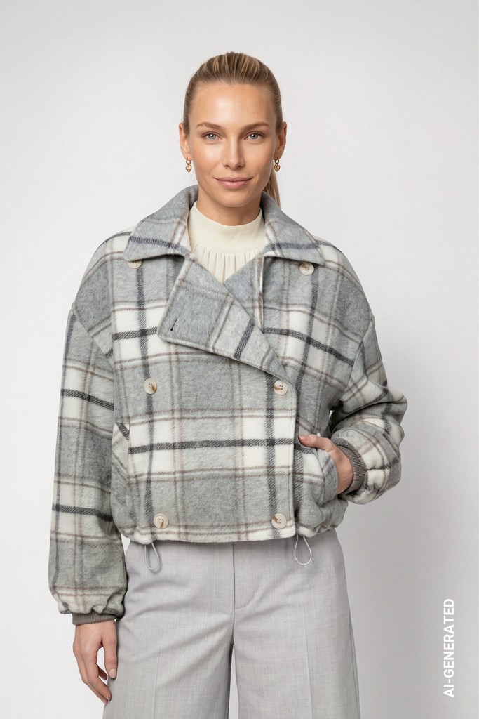 Jacke mit Karomuster