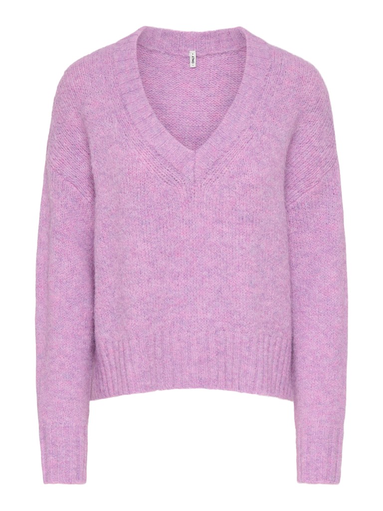 ONLFIONA LS LOOSE V-NECK KNT