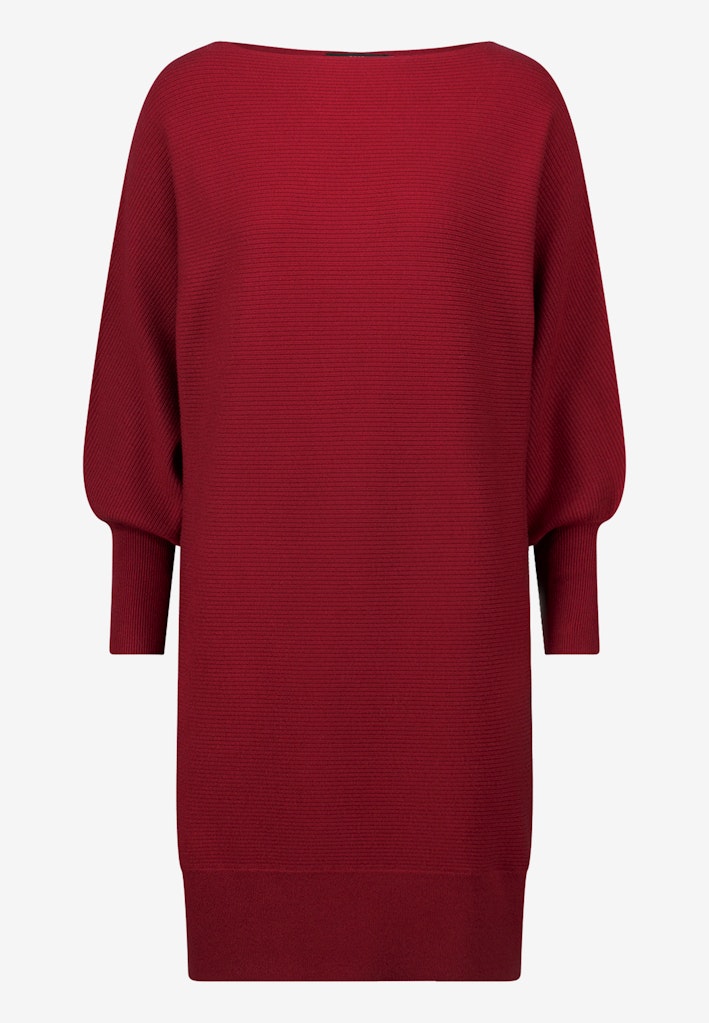 Strickkleid strukturiert  U-Boot Ausschnitt