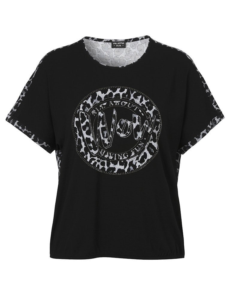 T-Shirt Rundhals 1/2 Arm Druck Motiv