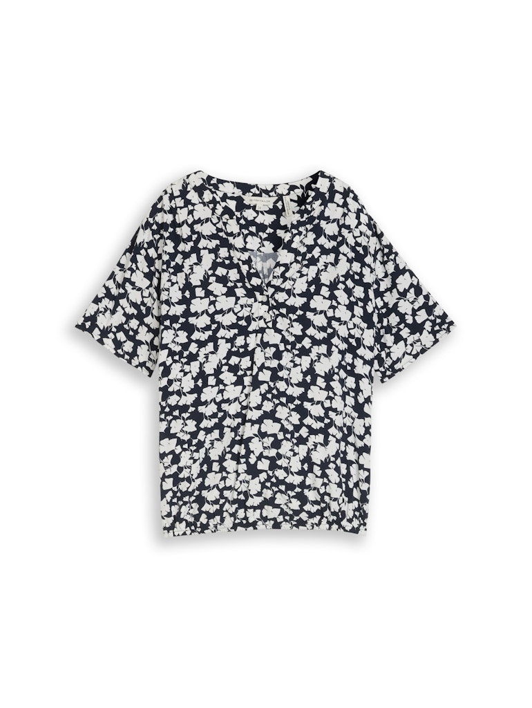 1049796-blouse printed shortsleeves
