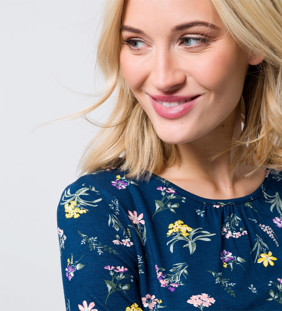 High-Waist Jeans Damen  mit Gürtel