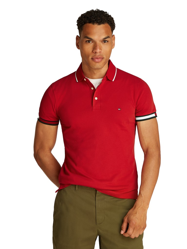 FLAG CUFF SLIM FIT POLO