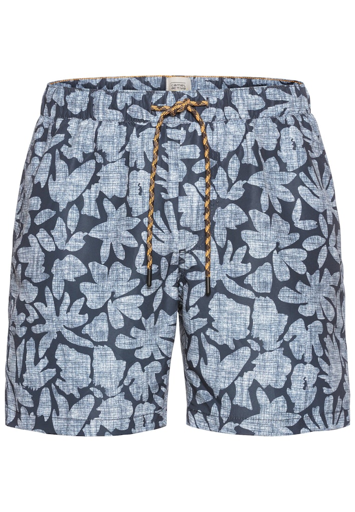 Beachshorts mit Blätterprint