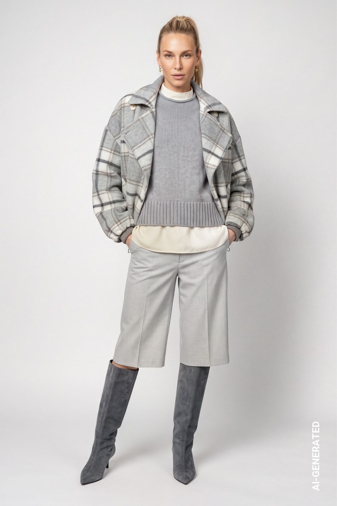 Jacke mit Karomuster