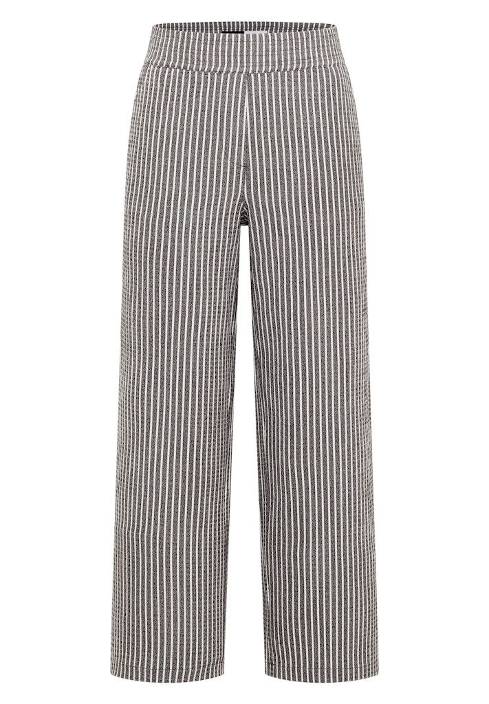 7/8 Wide Leg Hose in Seersucker-Qualität