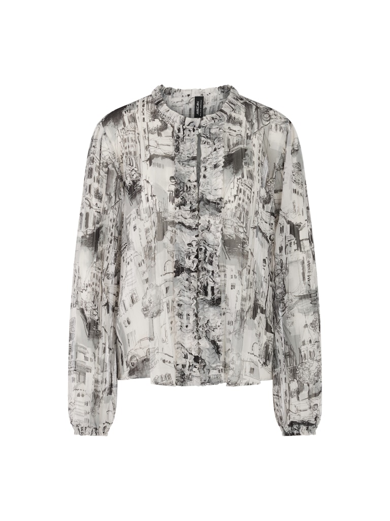 CITY-Print Bluse aus recyceltes Material CITY-Print Bluse aus recyceltes Material