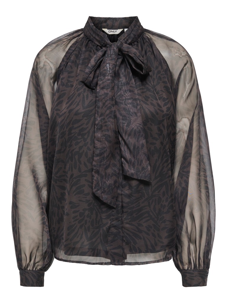 ONLLUMERIA L/S TIE BLOUSE WVN