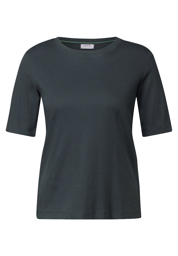 Basic Rippstruktur T-Shirt Basic Rippstruktur T-Shirt