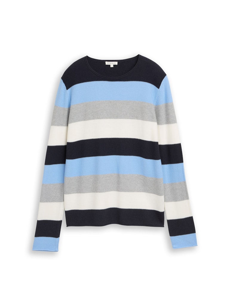 Gestreifter Strickpullover