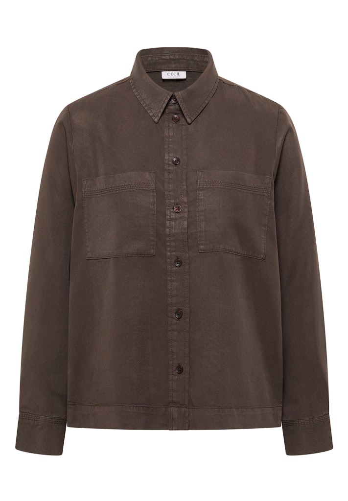 B346379-TOS Color Lyocell Blouse