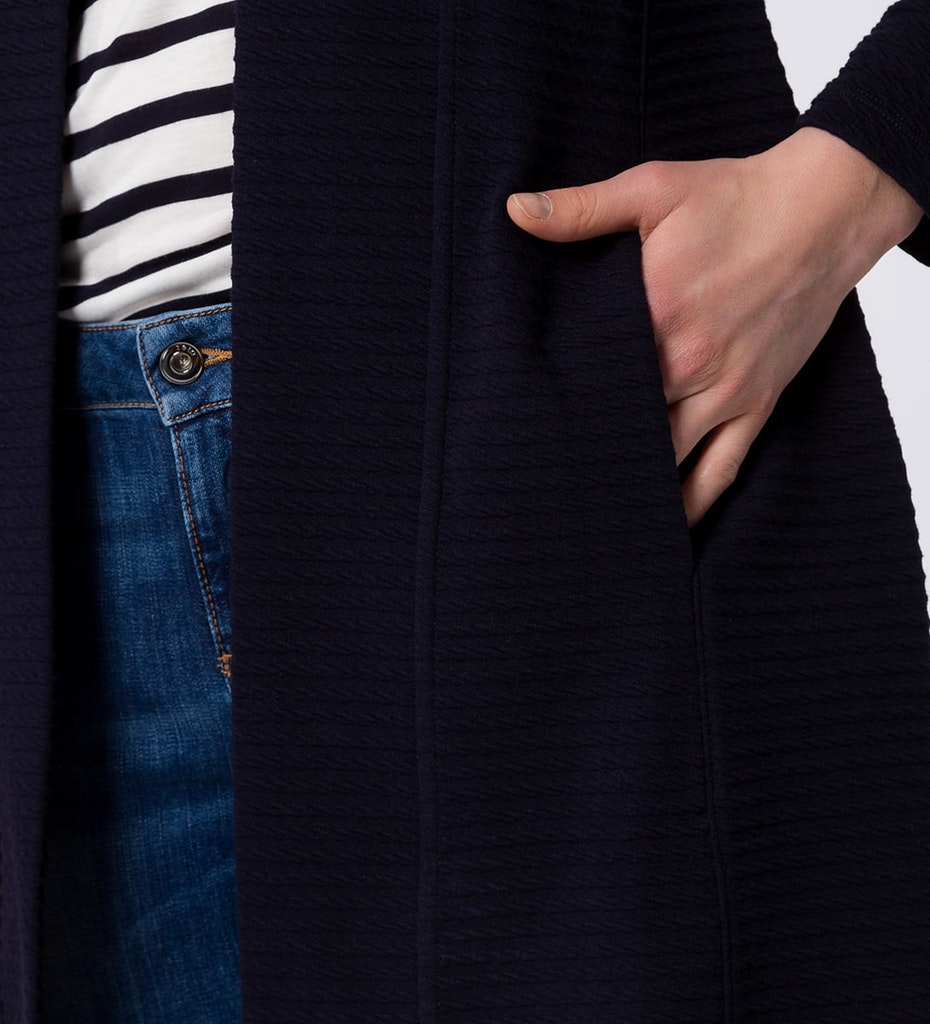 Strickjacke Damen  mit Rüschen