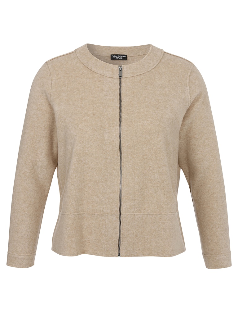 Jacke Rundhals 1/1 Arm Zipper Jacke Rundhals 1/1 Arm Zipper