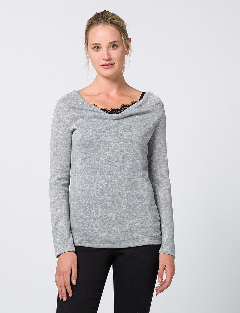 Damen Midirock  mit Pailletten