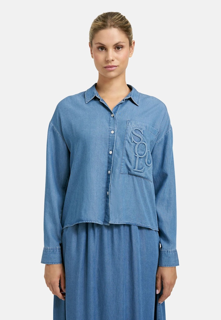 0226-0106-LY-LYOCELL DENIM BOXY BLOUSE