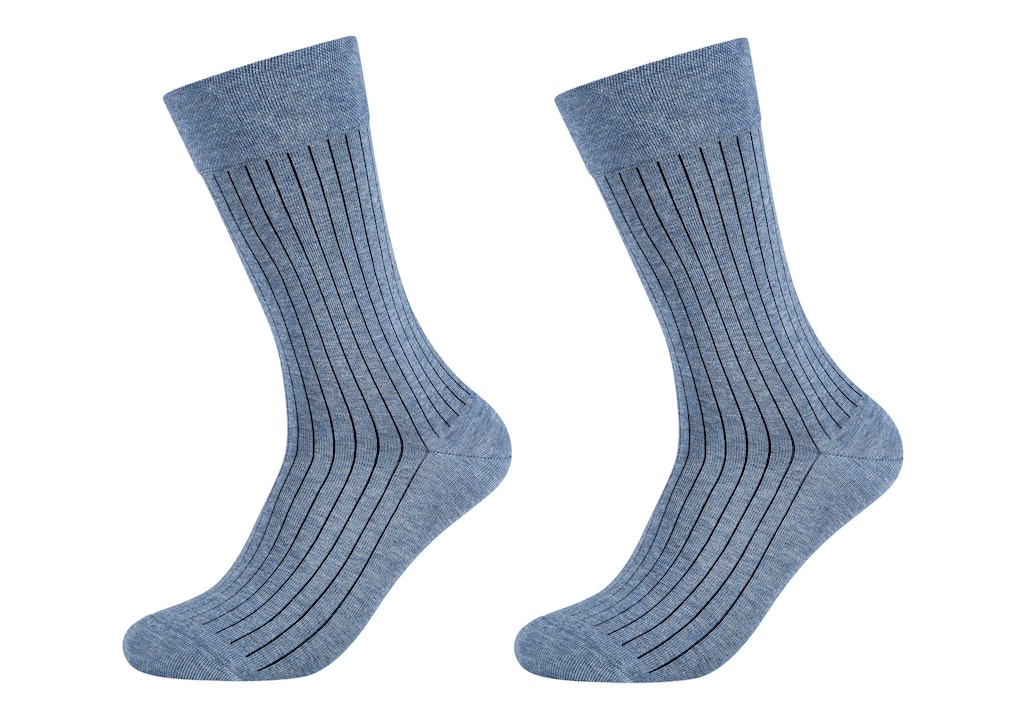 Men ca-soft shadow stripes Socks 2p