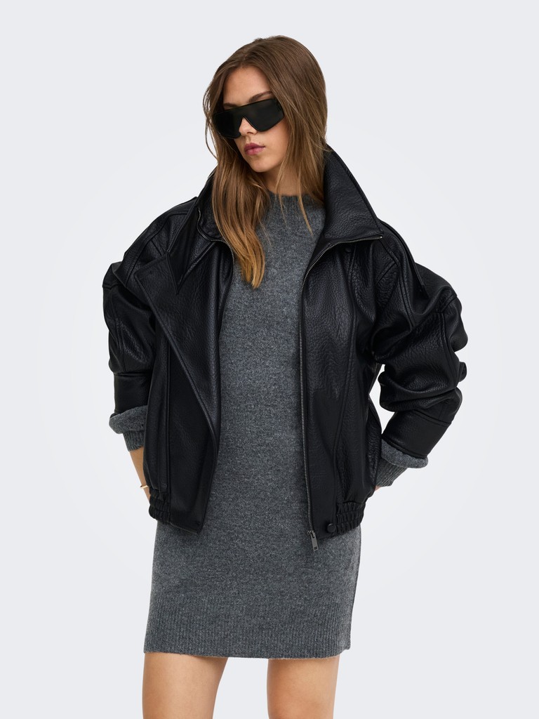 ONLOLIVIA LS HIGH NECK DRESS CC KNT